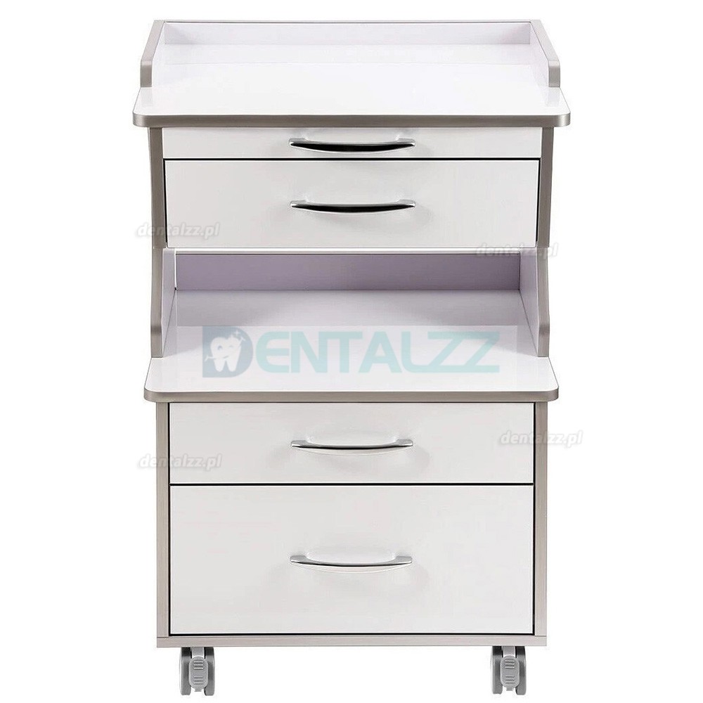 Dentech G15 W&oacute;zek Stomatologiczny na Narzędzia z 3 Szufladami Mobilny